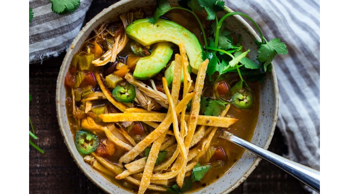 Michele's Chicken Tortilla Soup (picture from feastingathome.com via Pinterest)